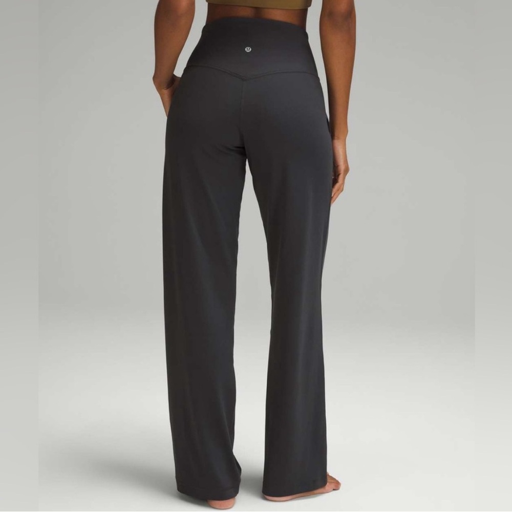 ❤️ Lululemon Align Ribbed Wide Leg Pant Black Size 6 NWOT